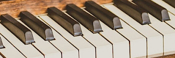 Tastatur von einem Klavier