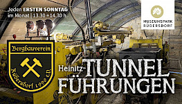 Poster «Tunnelführung – Heinitztunnel»