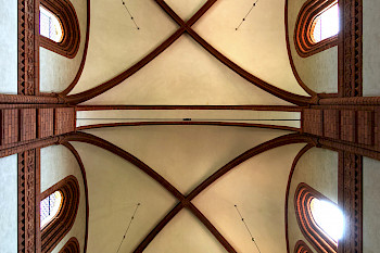 Dach von Klosterkirche Lehnin von Innen Ausschnitt