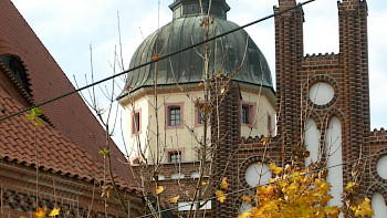 Der Kirchturm der Oberkirche St. Nikolai