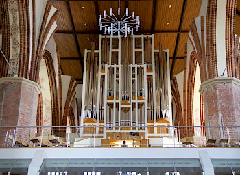 Ein Orgel auf der Oberetage