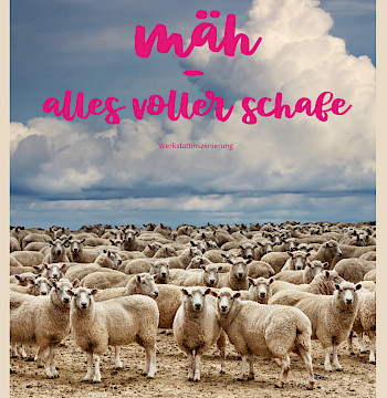 Plakat «Mäh – Alles voller Schafe»