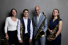 4 Musiker mit Saxophonen