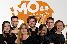 Musiker mit Hintergrund von MO44