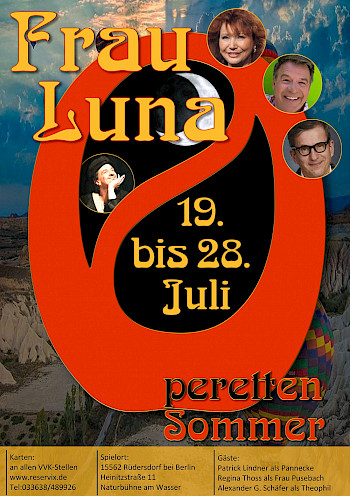 Plakat Frau Luna 19. bis 28. Juli
